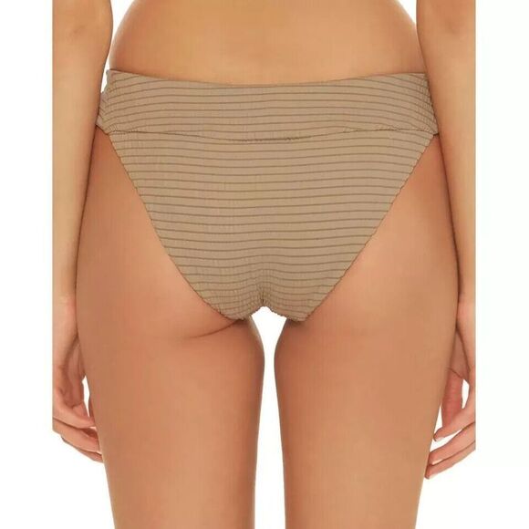 Isabella Rose Sz M Truffle Halter Bikini Top Sz L Maui Textured Bottom - Picture 3 of 3